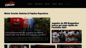 What Minhatorcida.com.br website looked like in 2023 (1 year ago)