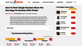 What Myrussianbrides.net website looked like in 2023 (1 year ago)