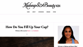 What Makeupandbeautyblog.com website looked like in 2023 (1 year ago)
