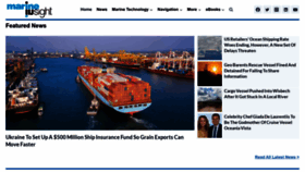 What Marineinsight.com website looked like in 2023 (1 year ago)
