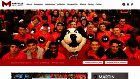 What Maryville.edu website looked like in 2023 (1 year ago)