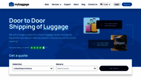 What Mybaggage.com website looked like in 2023 (1 year ago)