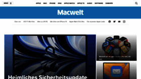 What Macwelt.de website looked like in 2023 (1 year ago)
