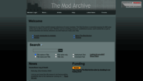 What Modarchive.org website looked like in 2023 (1 year ago)