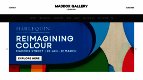 What Maddoxgallery.com website looked like in 2023 (1 year ago)