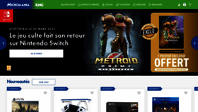 What Micromania.fr website looked like in 2023 (1 year ago)