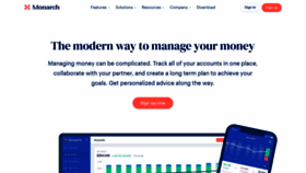 What Monarchmoney.com website looked like in 2023 (1 year ago)