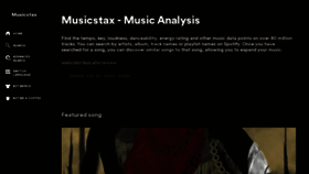 What Musicstax.com website looked like in 2023 (1 year ago)