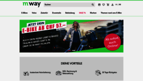What M-way.ch website looked like in 2023 (1 year ago)