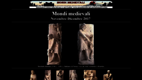 What Mondimedievali.net website looked like in 2023 (1 year ago)