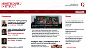 What Montesquieu-instituut.nl website looked like in 2023 (1 year ago)