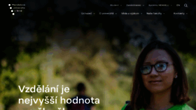 What Mendelu.cz website looked like in 2023 (1 year ago)