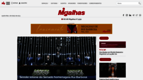 What Migalhas.com.br website looked like in 2023 (2 years ago)