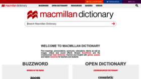 What Macmillandictionary.com website looked like in 2023 (1 year ago)