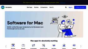 What Macupdate.com website looked like in 2023 (1 year ago)