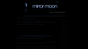 What Mirrormoon.org website looked like in 2023 (1 year ago)