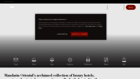 What Mandarinoriental.com website looked like in 2023 (1 year ago)