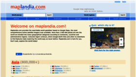 What Maplandia.com website looked like in 2023 (1 year ago)