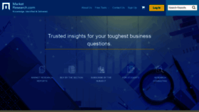 What Marketresearch.com website looked like in 2023 (1 year ago)