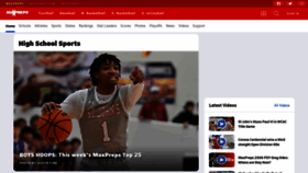 What Maxpreps.com website looked like in 2023 (1 year ago)