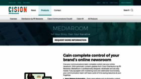 What Mediaroom.com website looked like in 2023 (1 year ago)
