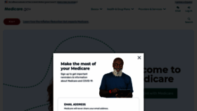 What Medicare.gov website looked like in 2023 (1 year ago)
