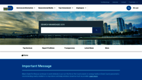 What Miamidade.gov website looked like in 2023 (1 year ago)