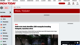 What Mailtoday.in website looked like in 2023 (1 year ago)