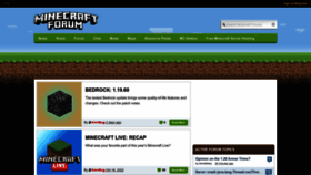 What Minecraftforum.net website looked like in 2023 (1 year ago)