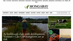 What Mongabay.com website looked like in 2023 (1 year ago)
