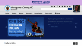 What Montgomerycountymd.gov website looked like in 2023 (3 years ago)