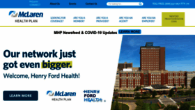 What Mclarenhealthplan.org website looked like in 2023 (1 year ago)