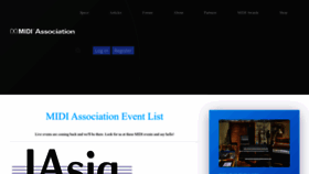 What Midi.org website looked like in 2023 (1 year ago)