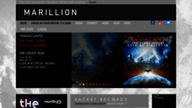 What Marillion.com website looked like in 2023 (1 year ago)
