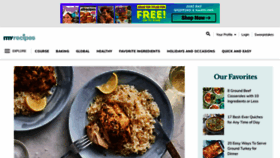 What Myrecipes.com website looked like in 2023 (1 year ago)