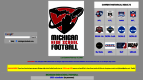 What Michigan-football.com website looked like in 2023 (1 year ago)