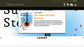 What Matthes-seitz-berlin.de website looked like in 2023 (1 year ago)