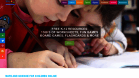 What Math4childrenplus.com website looked like in 2023 (1 year ago)