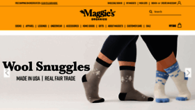 What Maggiesorganics.com website looked like in 2023 (1 year ago)