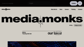 What Mediamonks.com website looked like in 2023 (1 year ago)