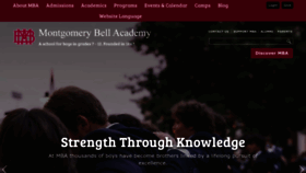 What Montgomerybell.edu website looked like in 2023 (1 year ago)