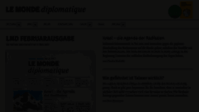 What Monde-diplomatique.de website looked like in 2023 (1 year ago)