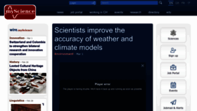 What Myscience.ch website looked like in 2023 (1 year ago)