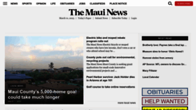 What Mauinews.com website looked like in 2023 (1 year ago)