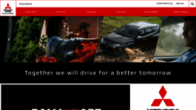 What Mitsubishi-motors.com website looked like in 2023 (1 year ago)