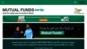 What Mutualfundssahihai.com website looked like in 2023 (1 year ago)