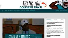 What Miamidolphins.com website looked like in 2023 (1 year ago)
