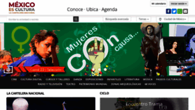 What Mexicoescultura.com website looked like in 2023 (1 year ago)