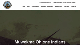 What Muwekma.org website looked like in 2023 (1 year ago)