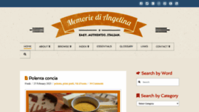 What Memoriediangelina.com website looked like in 2023 (1 year ago)